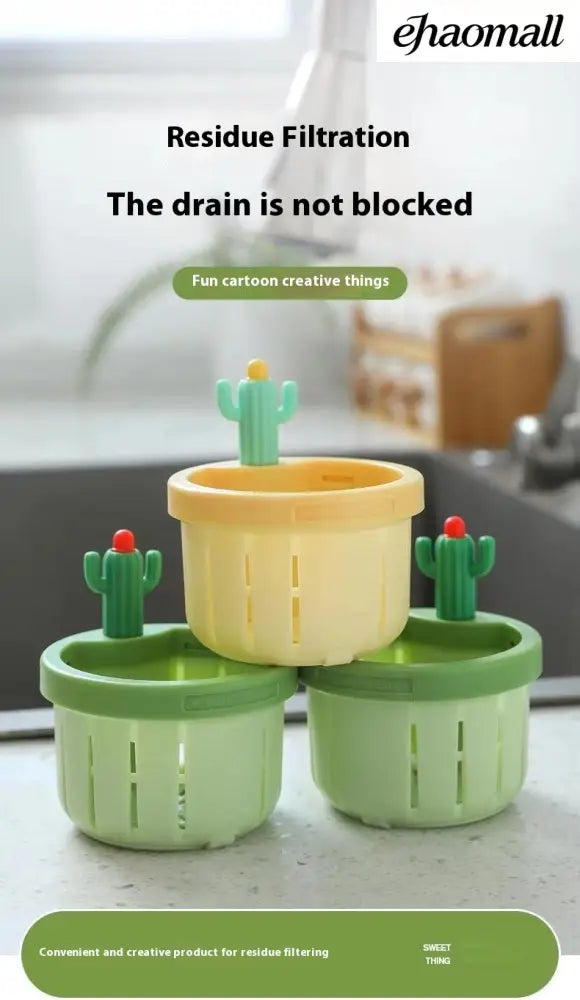 Cactus Sink Drain Strainer Press Automatic Dumping Basket - Electric Kettle