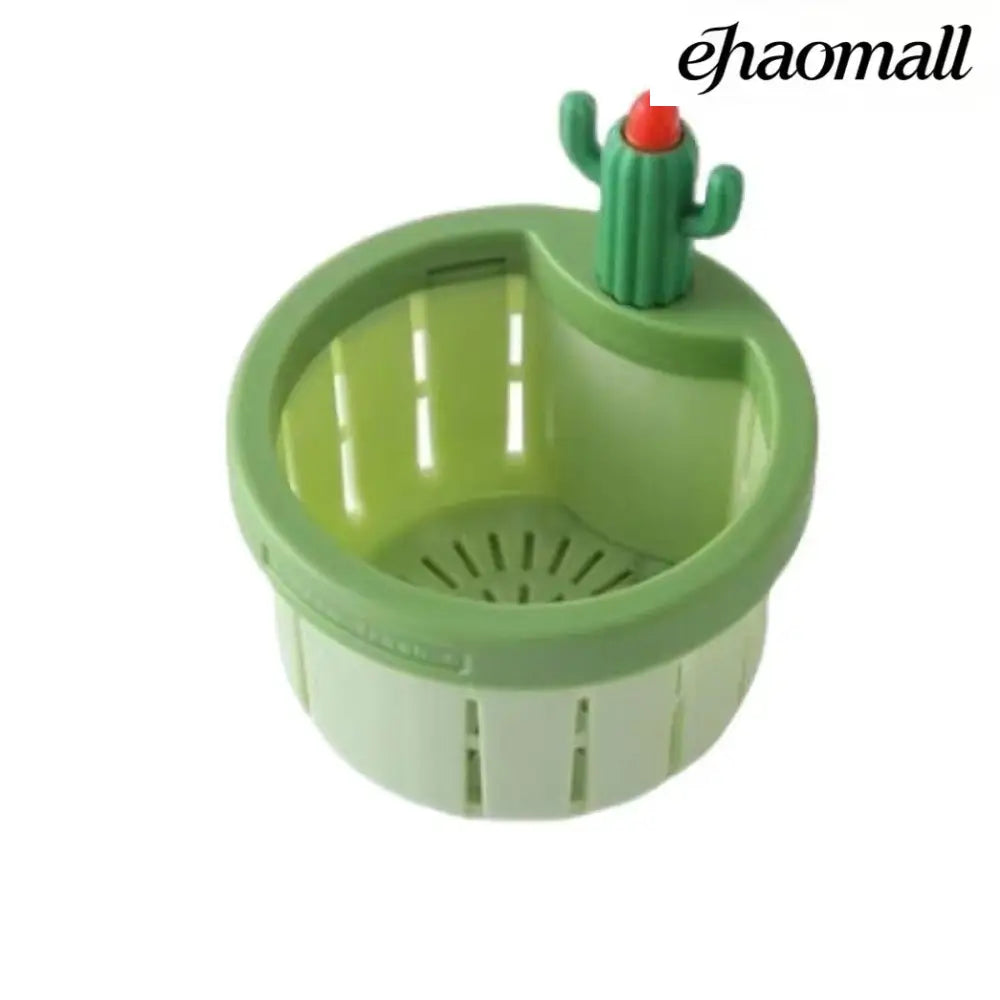 Cactus Sink Drain Strainer Press Automatic Dumping Basket - Green - Electric Kettle