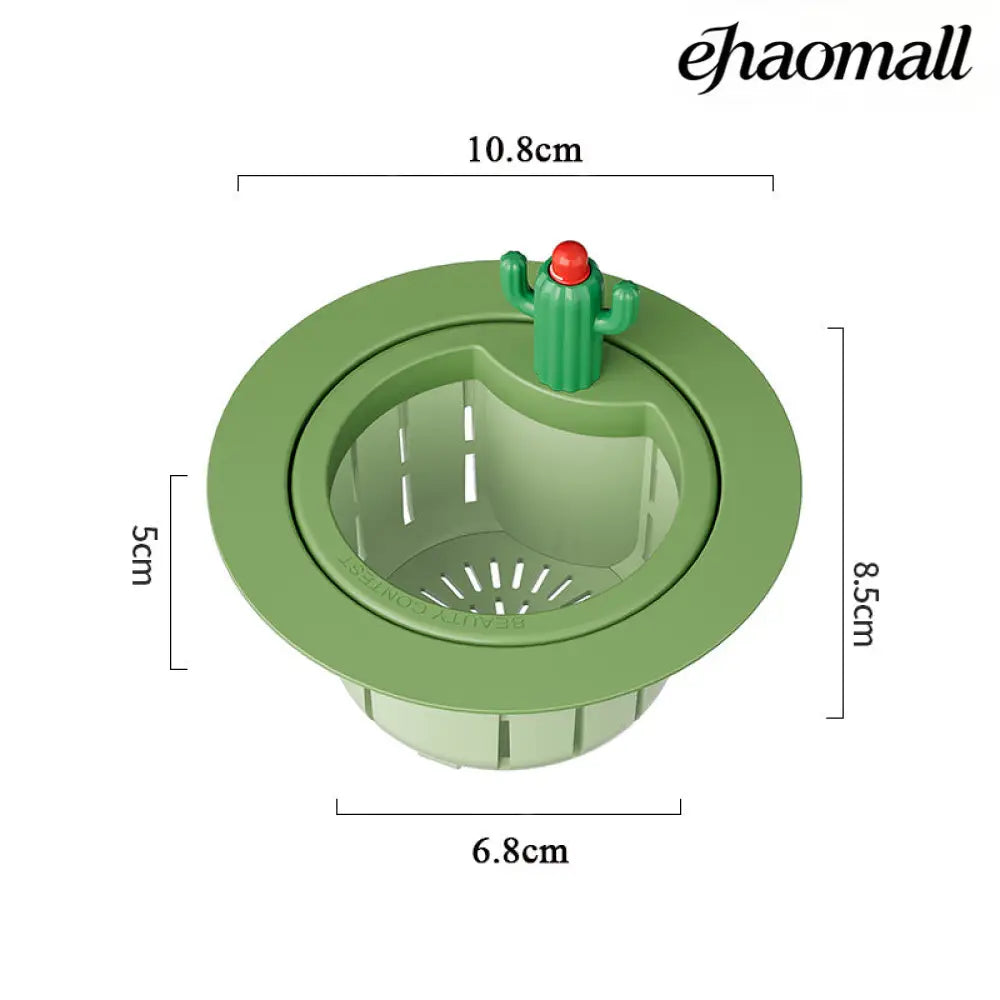 Cactus Sink Drain Strainer Press Automatic Dumping Basket - Green widened gasket - Electric Kettle