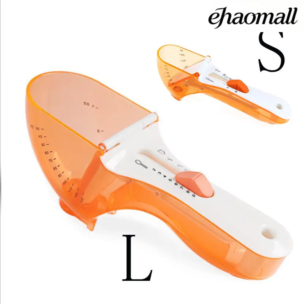 Digital Measuring Spoon & Cup Set - S and L / Orange - Cooking Grinder