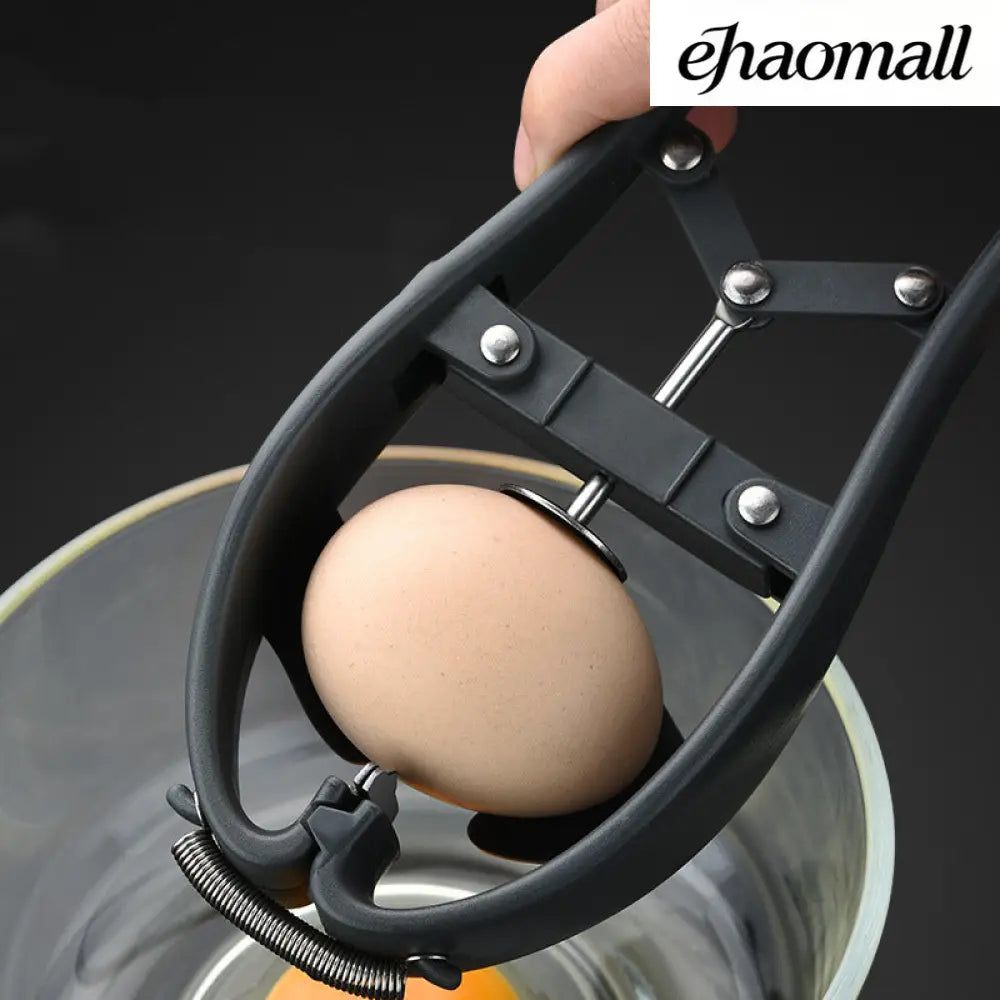 Manual Egg Tools Stainless Steel Egg Opener Scissors - Black - Egg Opener Scissors