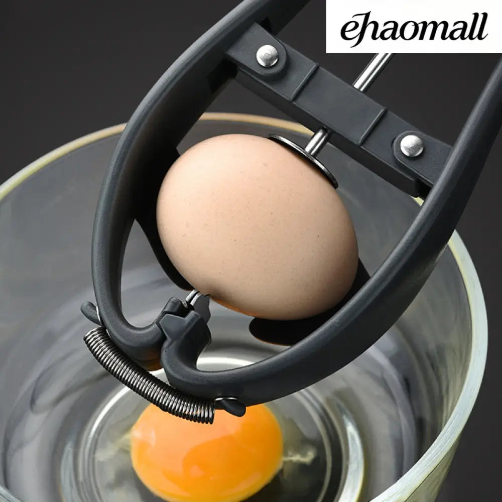 Manual Egg Tools Stainless Steel Egg Opener Scissors - Black - Egg Opener Scissors