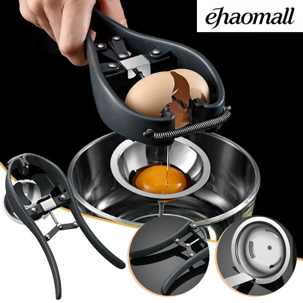 Manual Egg Tools Stainless Steel Egg Opener Scissors - Black - Egg Opener Scissors