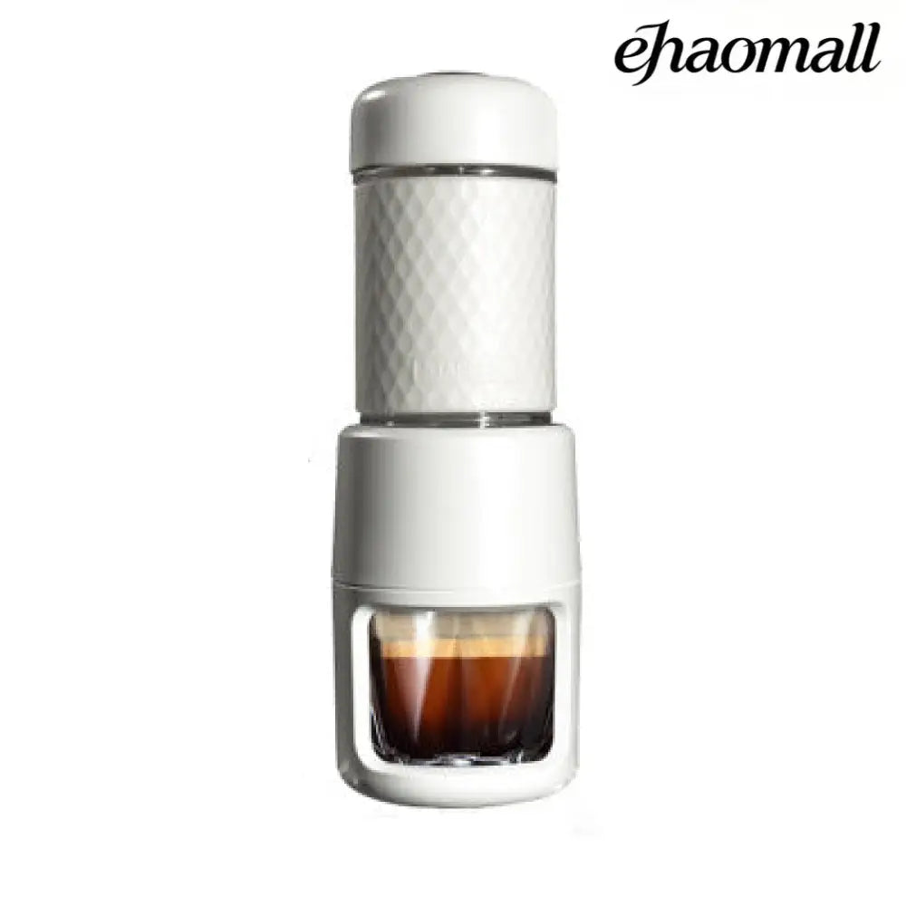 Portable Manual Espresso Coffee Machine - white - Food Processor