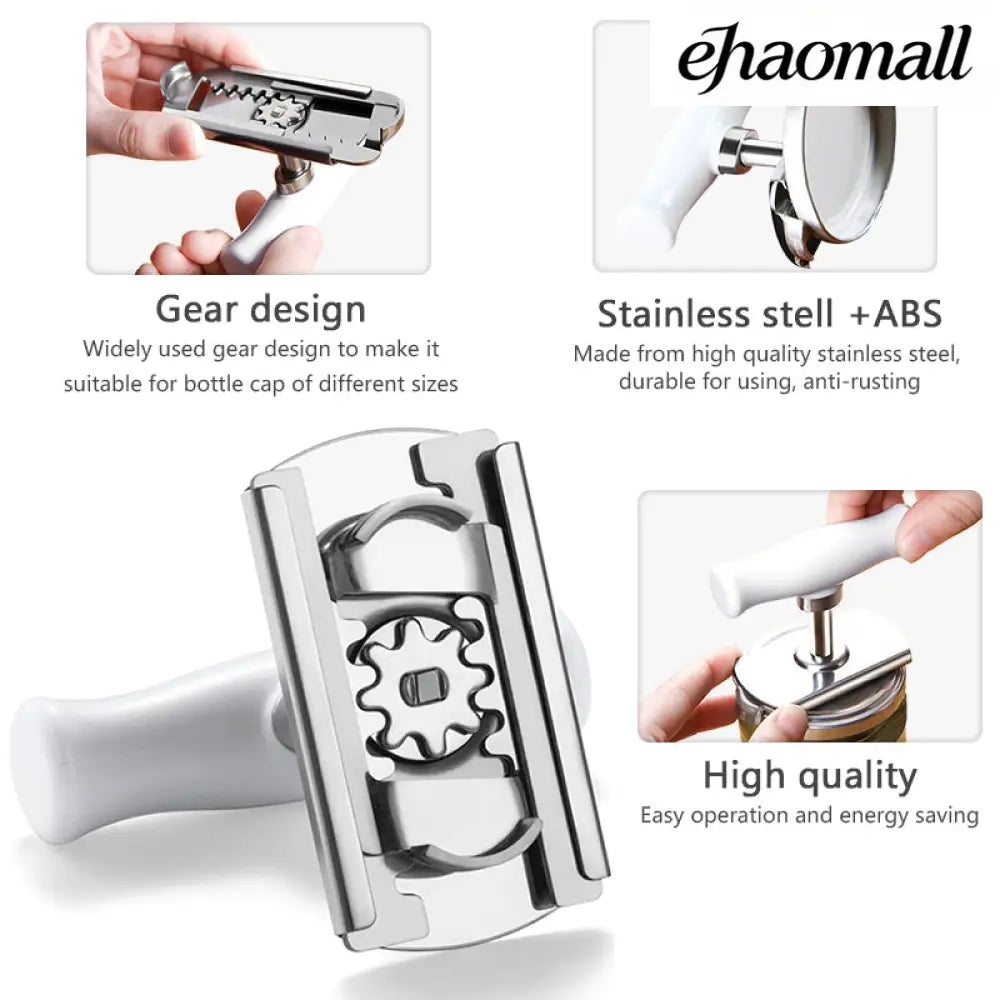 Stainless Steel Adjustable Jar Opener for Lids & Bottles - Jar Opener