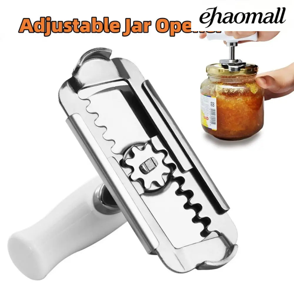 Stainless Steel Adjustable Jar Opener for Lids & Bottles - Jar Opener